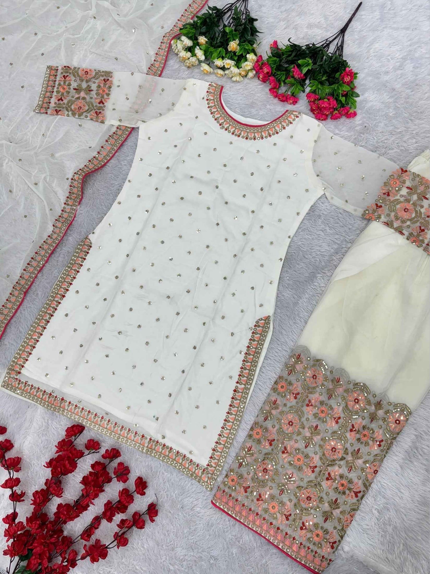 HEAVY SHARARA SUIT SET