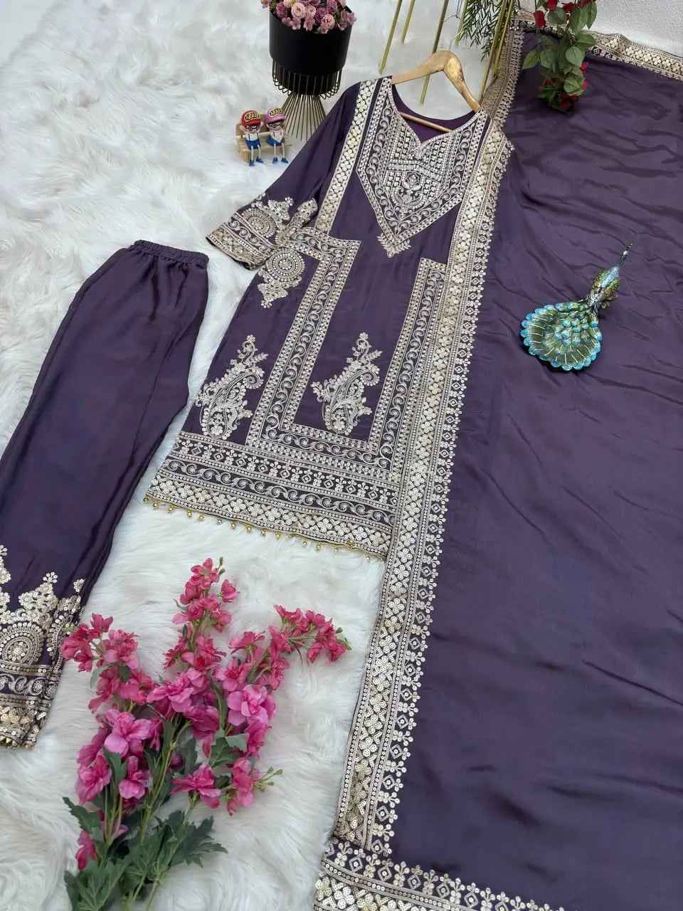 Top Pant & Dupatta Set