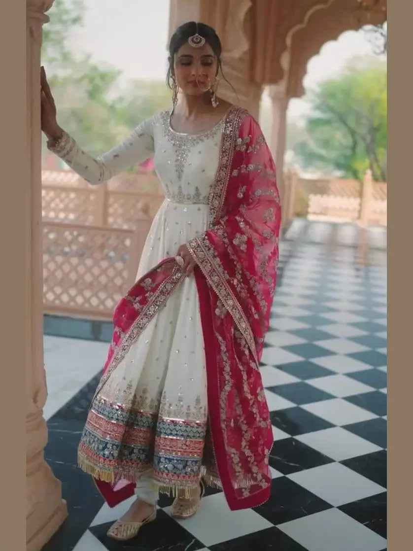 Heavy Faux Georgette Gown