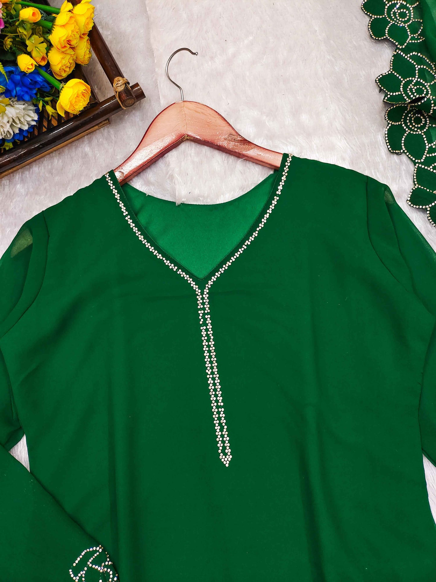 Top-Dupatta and Bottom Set