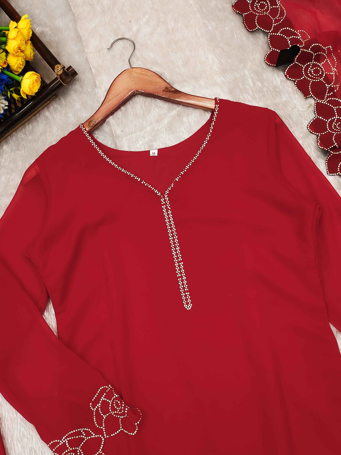 Top-Dupatta and Bottom Set