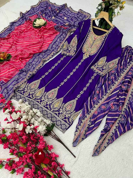 Heavy Pure Chinon Silk With silk inner (Fully stitched)