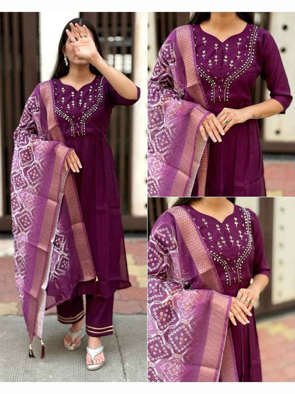 Kurti Pant Dupatta Set