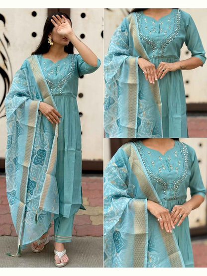 Kurti Pant Dupatta Set