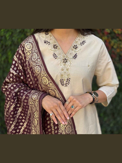 Kurti Pent Dupatta Set