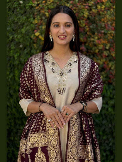 Kurti Pent Dupatta Set