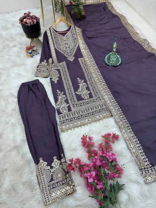 Top Pant & Dupatta Set