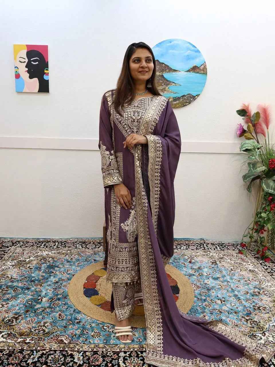 Top Pant & Dupatta Set