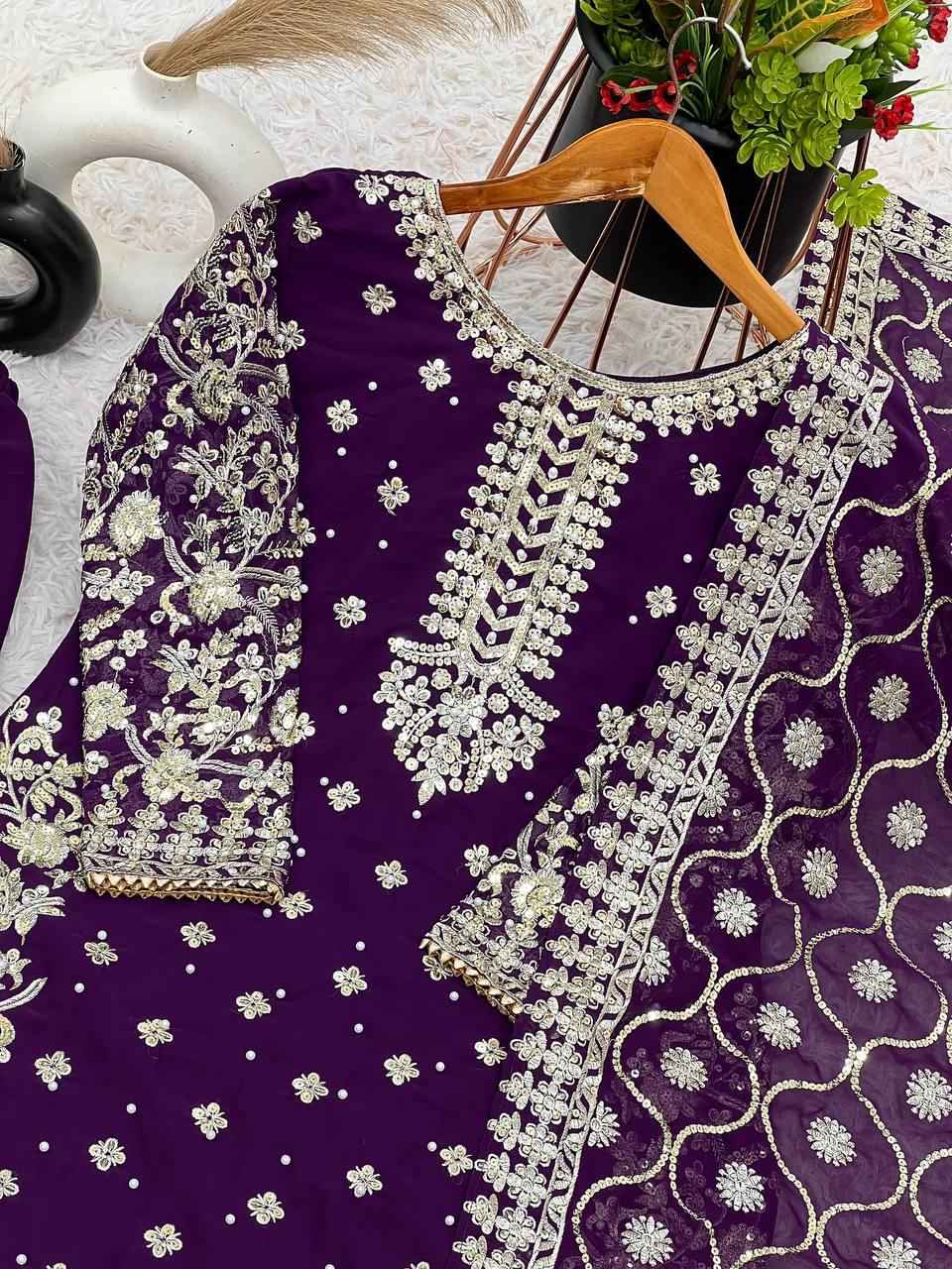 Top-Plazzo and Dupatta With Heavy Embroidery Work