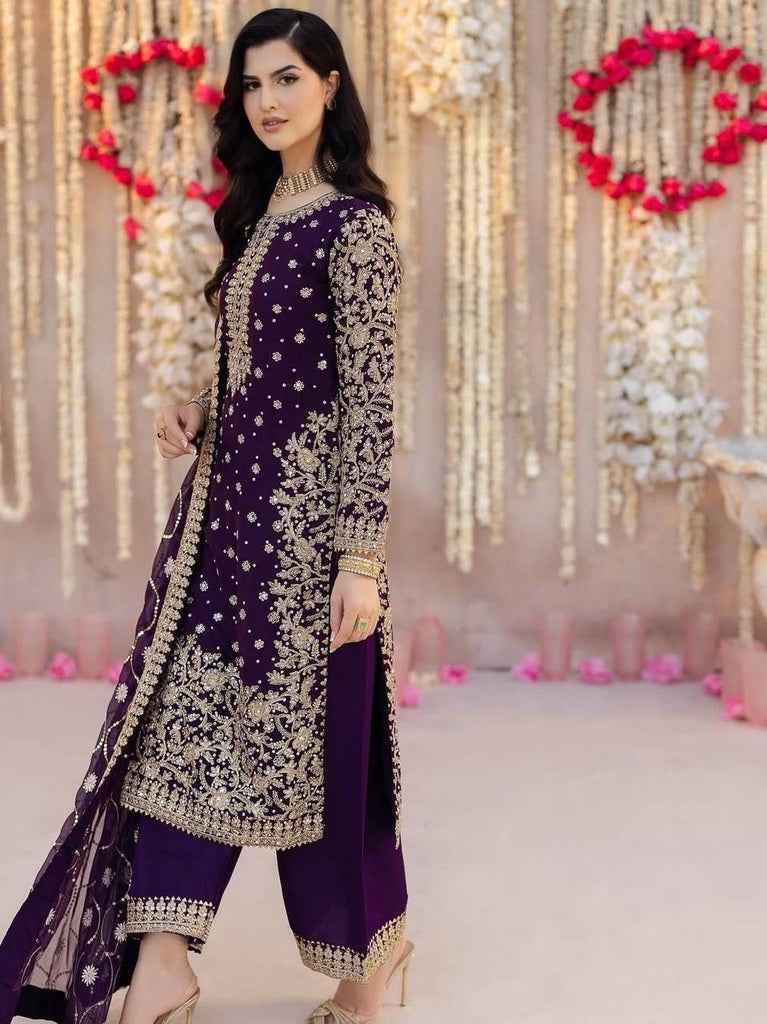 Top-Plazzo and Dupatta With Heavy Embroidery Work