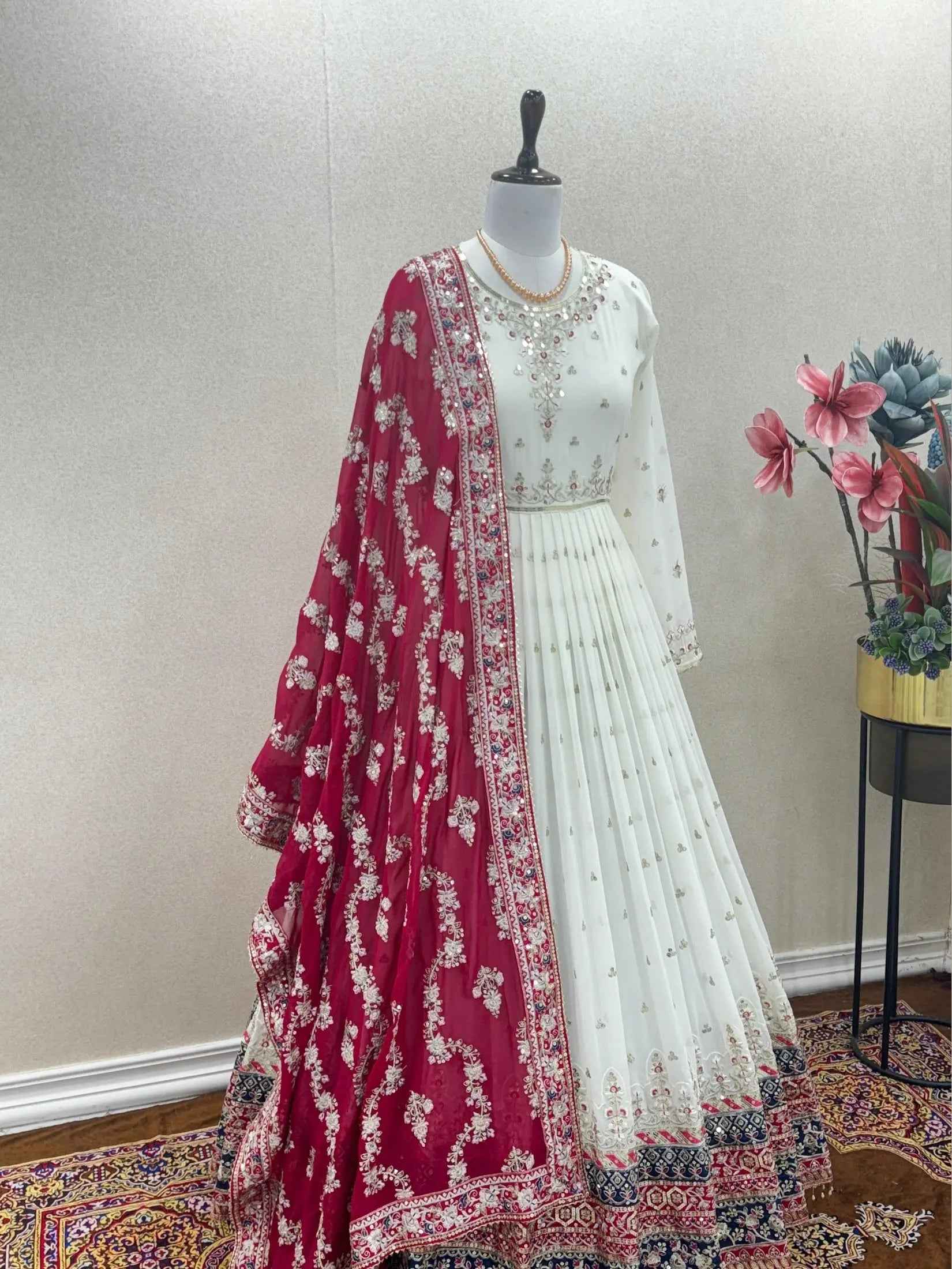 Heavy Faux Georgette Gown