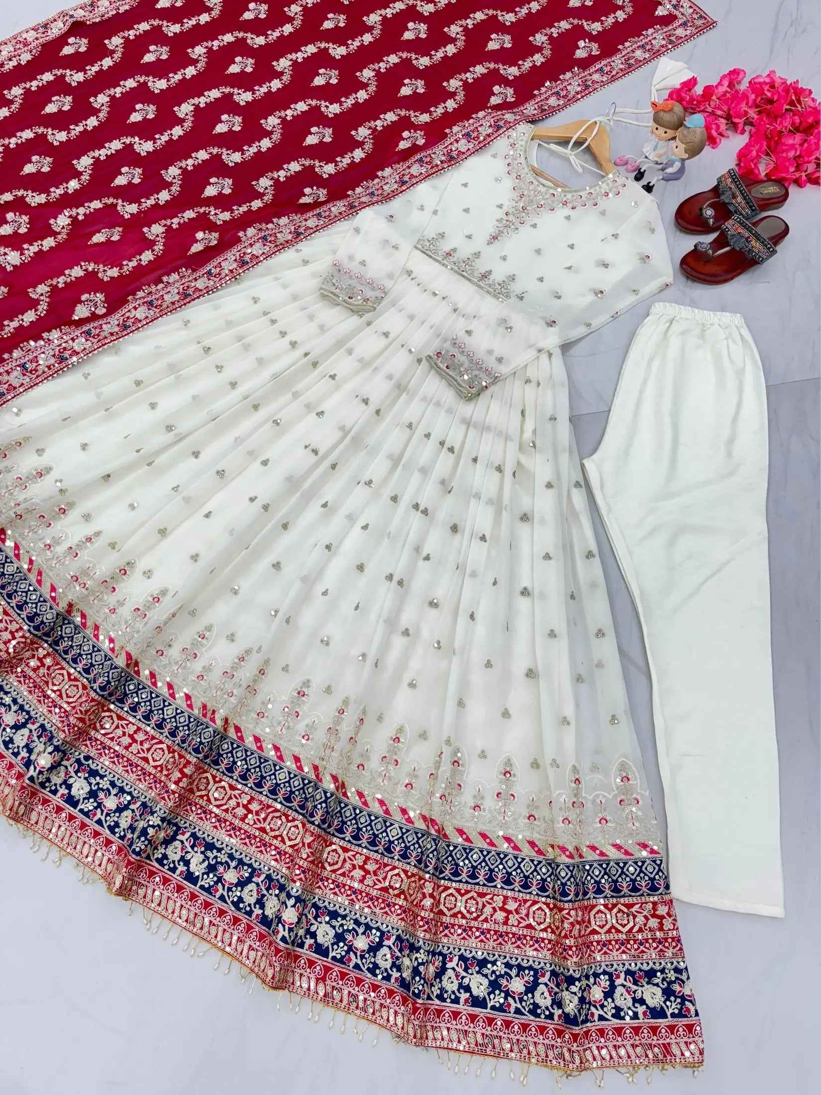 Heavy Faux Georgette Gown