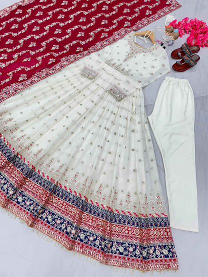 Heavy Faux Georgette Gown