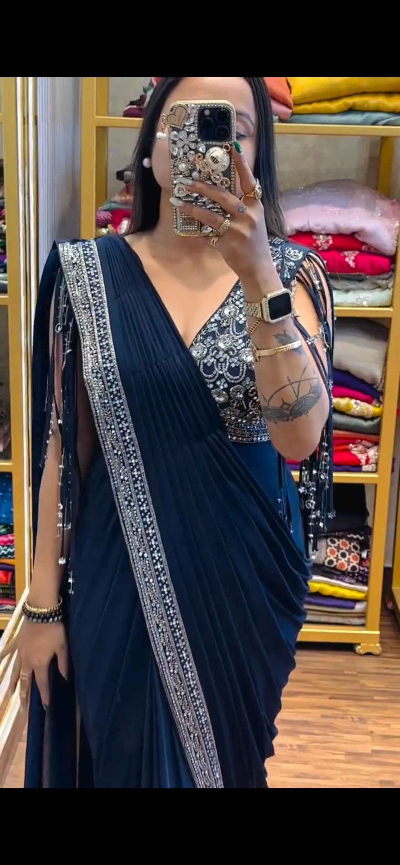 Traditional Designer Ready To Wear Saree
