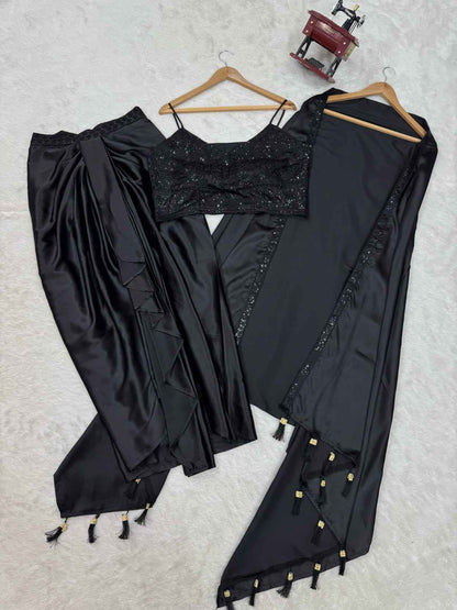 Dhoti style  Srug and Unstich Choli