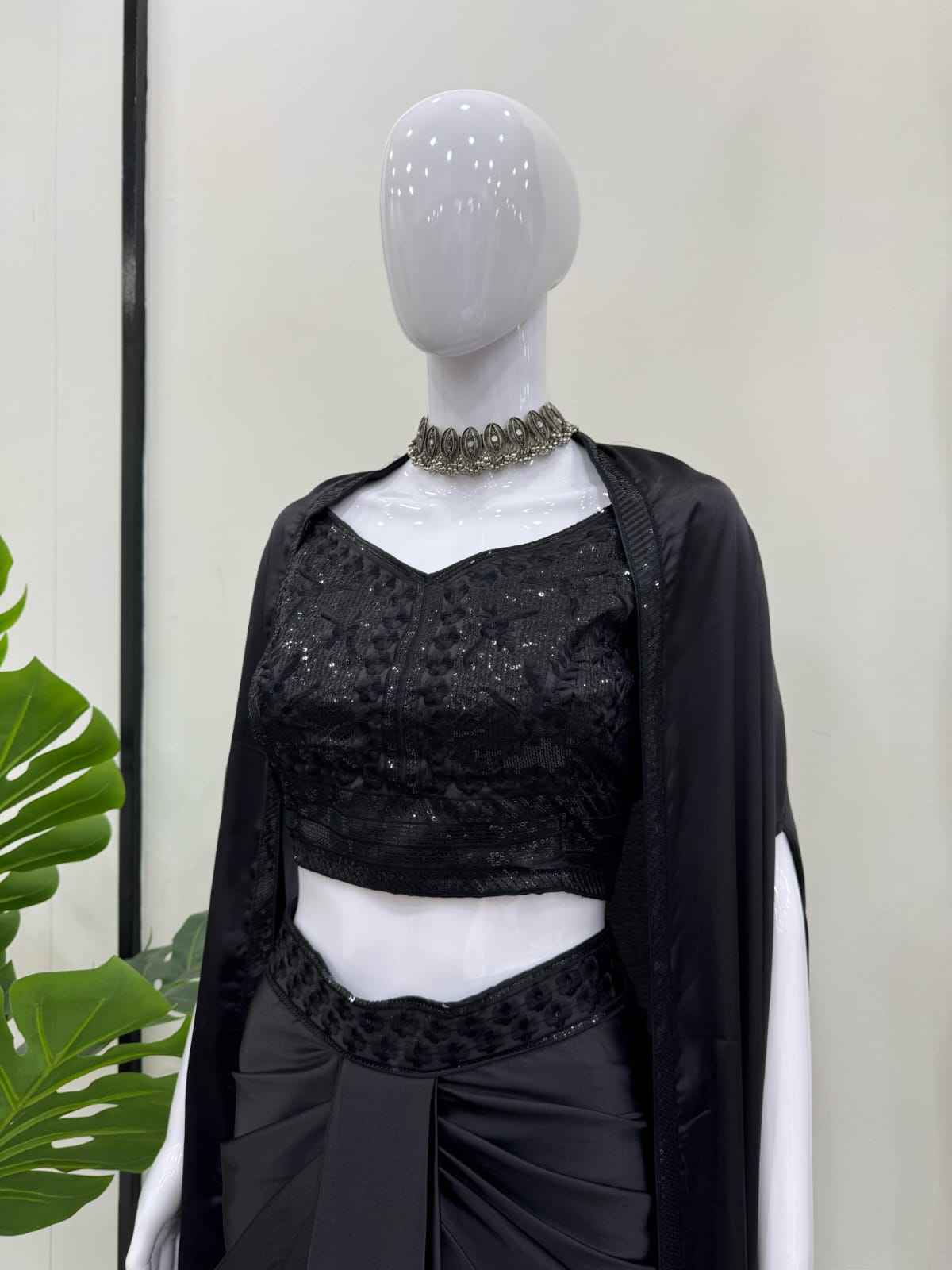 Dhoti style  Srug and Unstich Choli