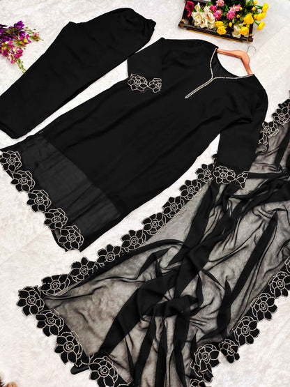 Top-Dupatta and Bottom Set