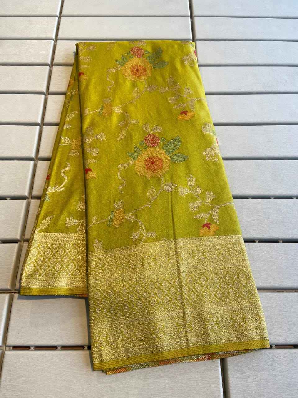 Pure Crepe Khadi Silk Saree