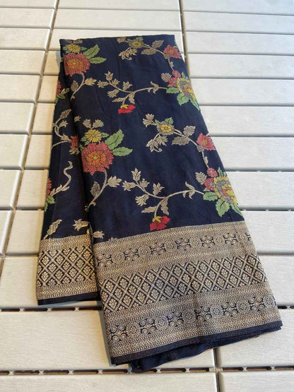 Pure Crepe Khadi Silk Saree