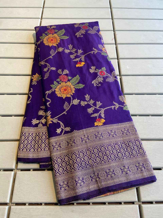 Pure Crepe Khadi Silk Saree