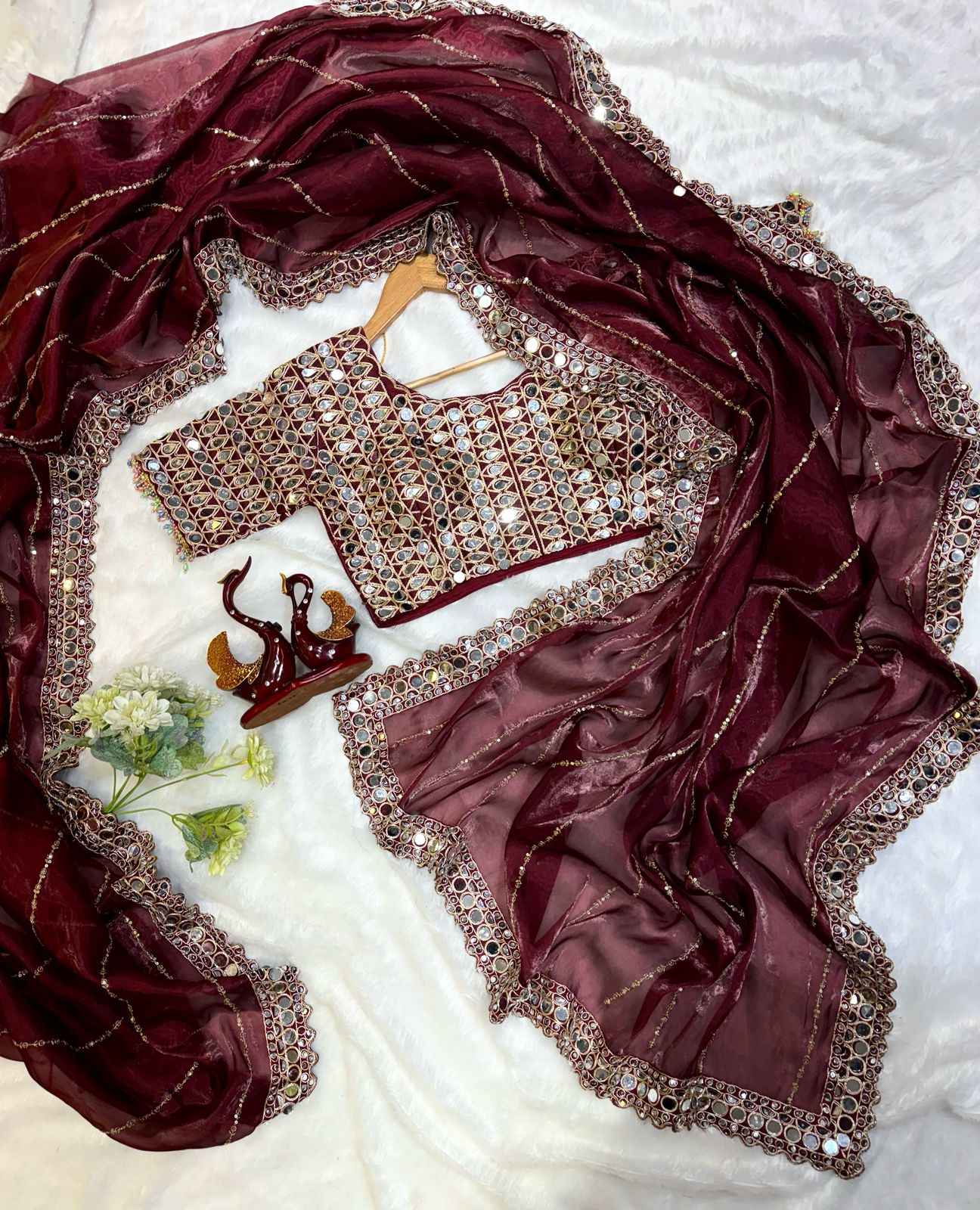 Heavy Jimmi chu Designer Saree
