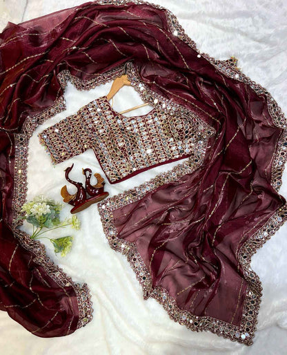 Heavy Jimmi chu Designer Saree