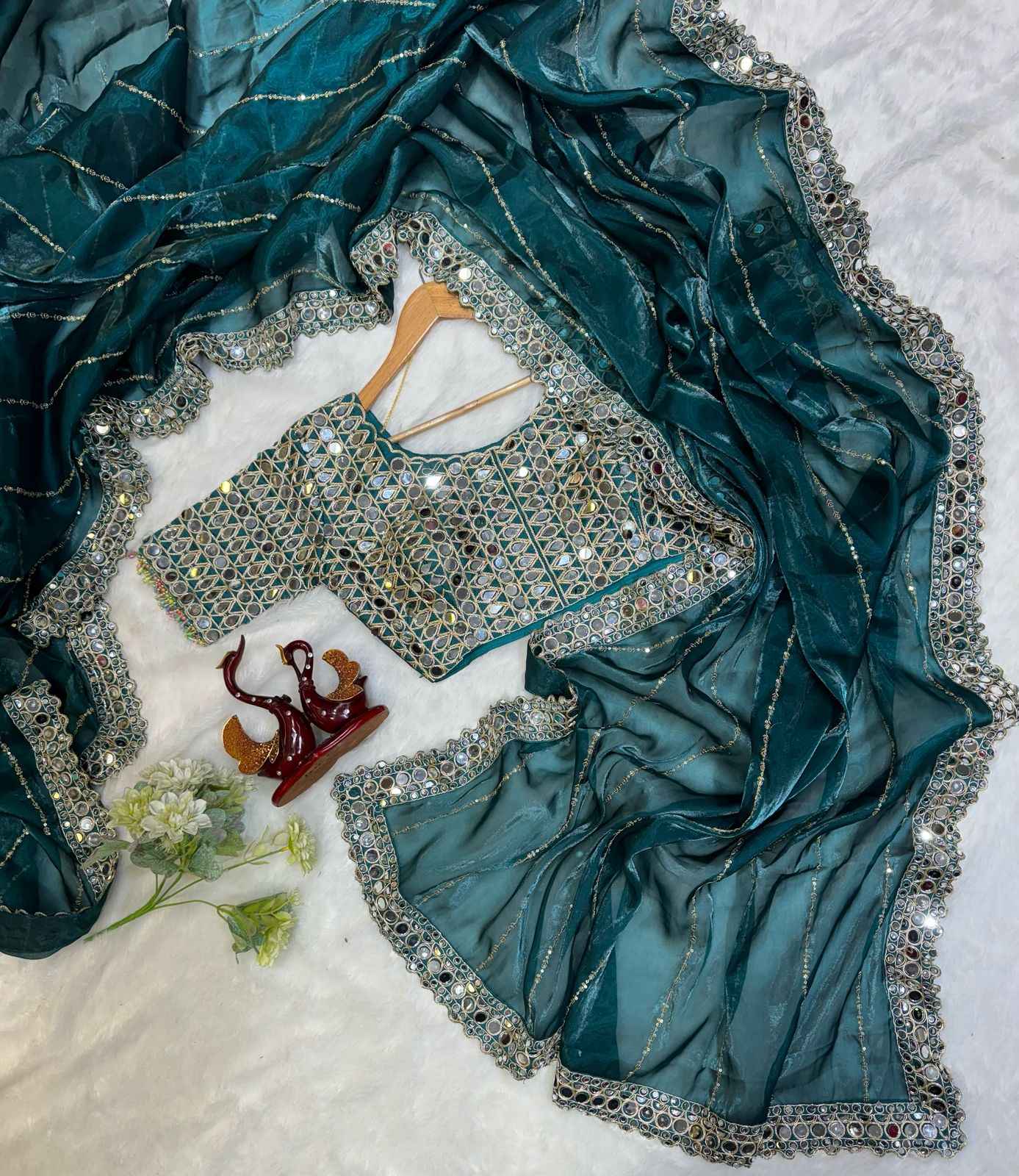 Heavy Jimmi chu Designer Saree