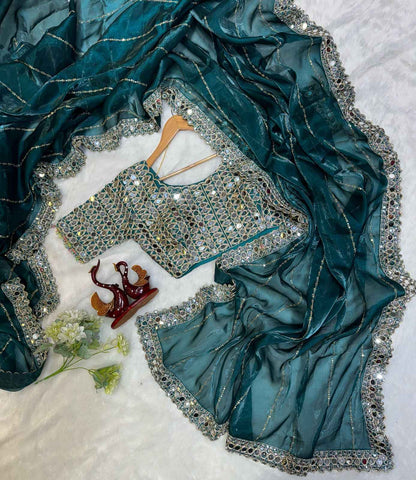 Heavy Jimmi chu Designer Saree