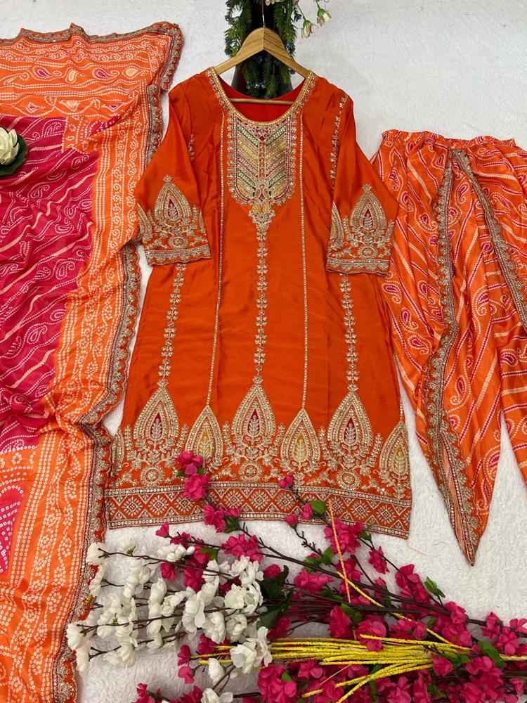 Heavy Pure Chinon Silk With silk inner (Fully stitched)