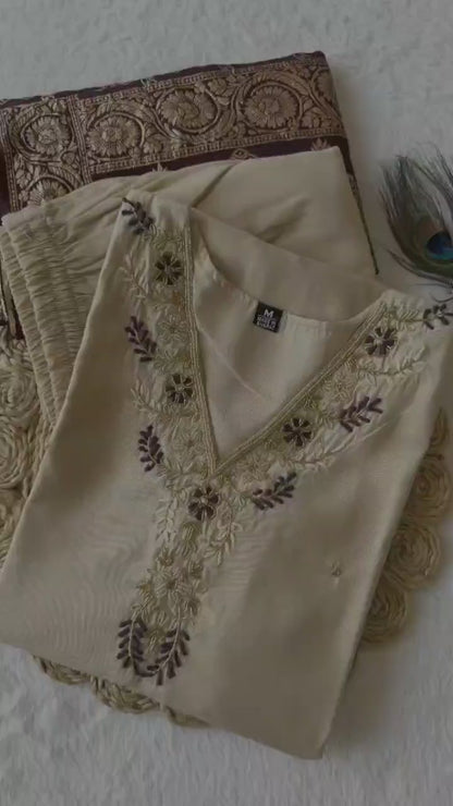 Kurti Pent Dupatta Set