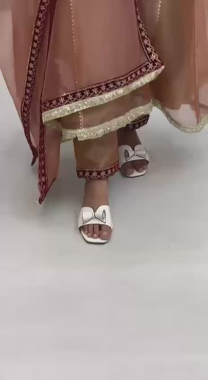 FLAILED KALI SUIT PANT WITH DUPATTA