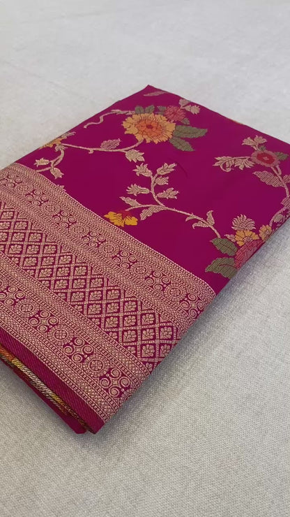 Pure Crepe Khadi Silk Saree