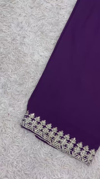 Top-Plazzo and Dupatta With Heavy Embroidery Work
