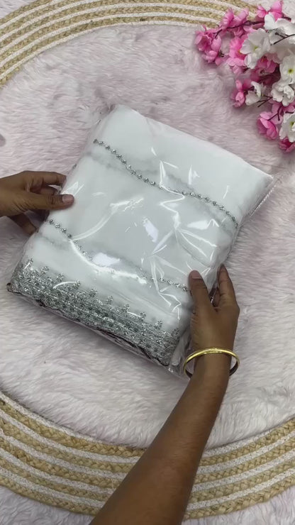 Pure Zimmy Choo Satin Saree