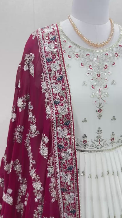 Heavy Faux Georgette Gown